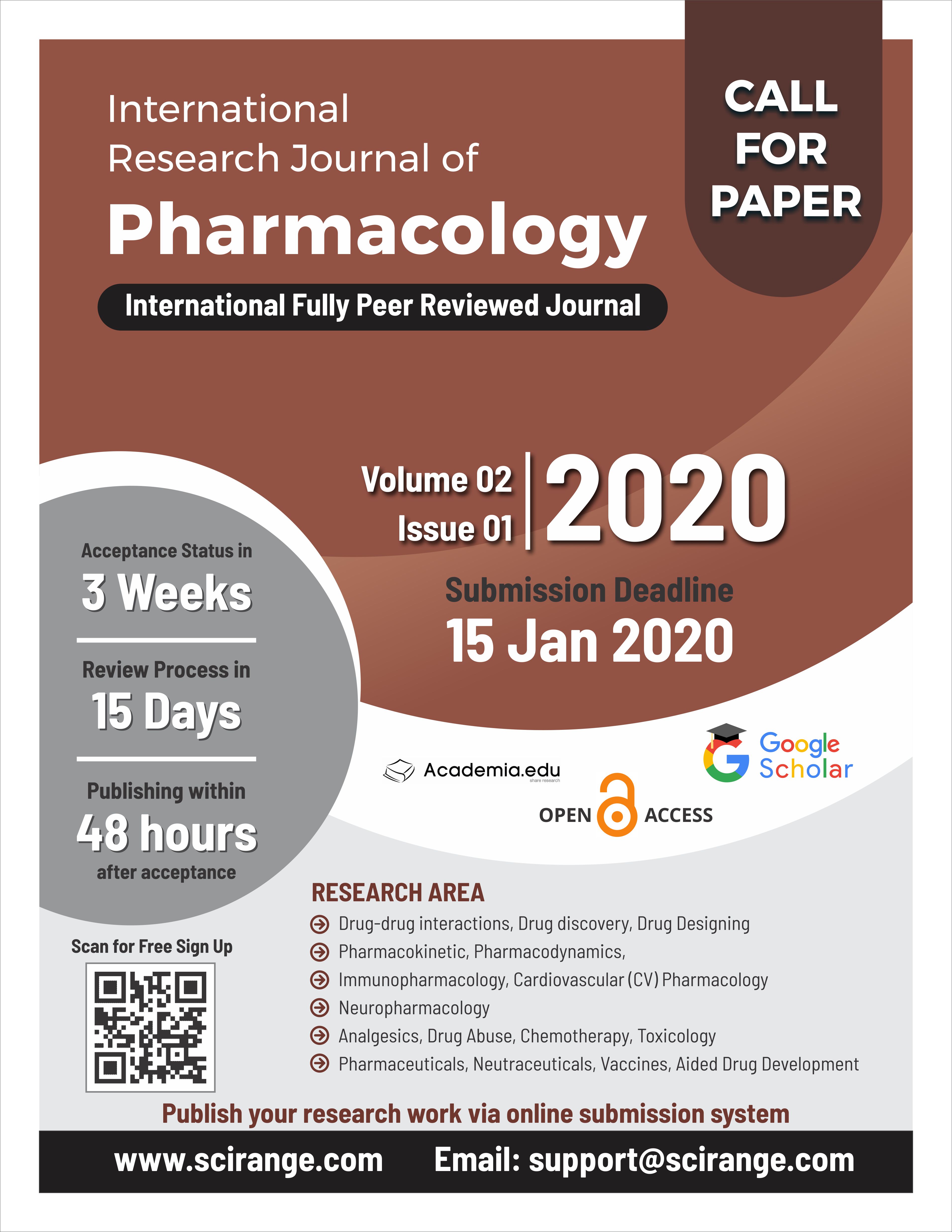 International Research Journal of Pharmacology